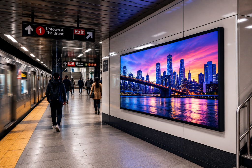 LED Display Transportation Hub