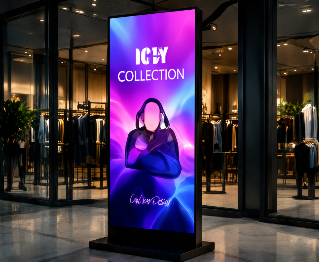 LED poster retail storefront display