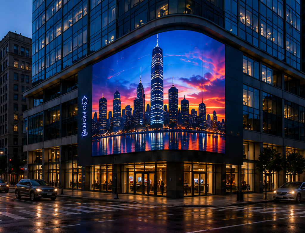 Outdoor LED Display Wall Showcase