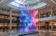 transparent LED shopping center display