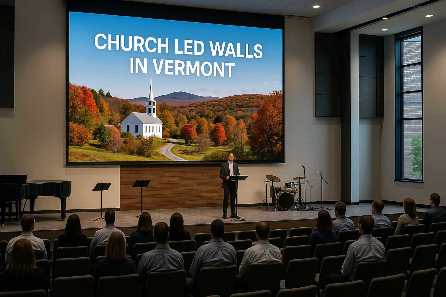 Church LED Walls in Vermont