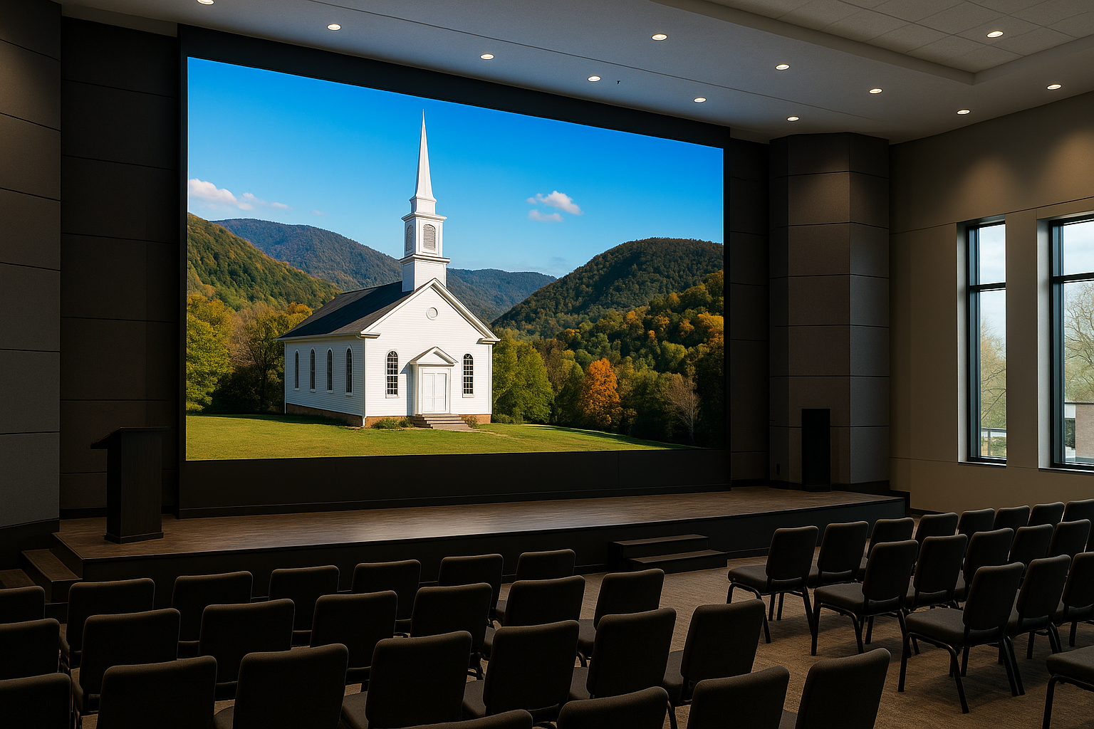 Church LED Walls in West Virginia
